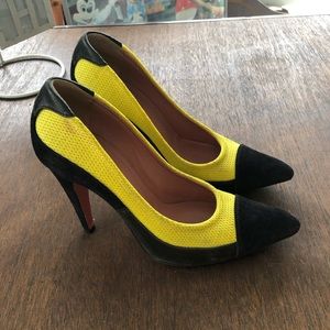 Prada Colorblock Mesh Heels